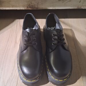Dr. Martens Black Leather Women's Flats